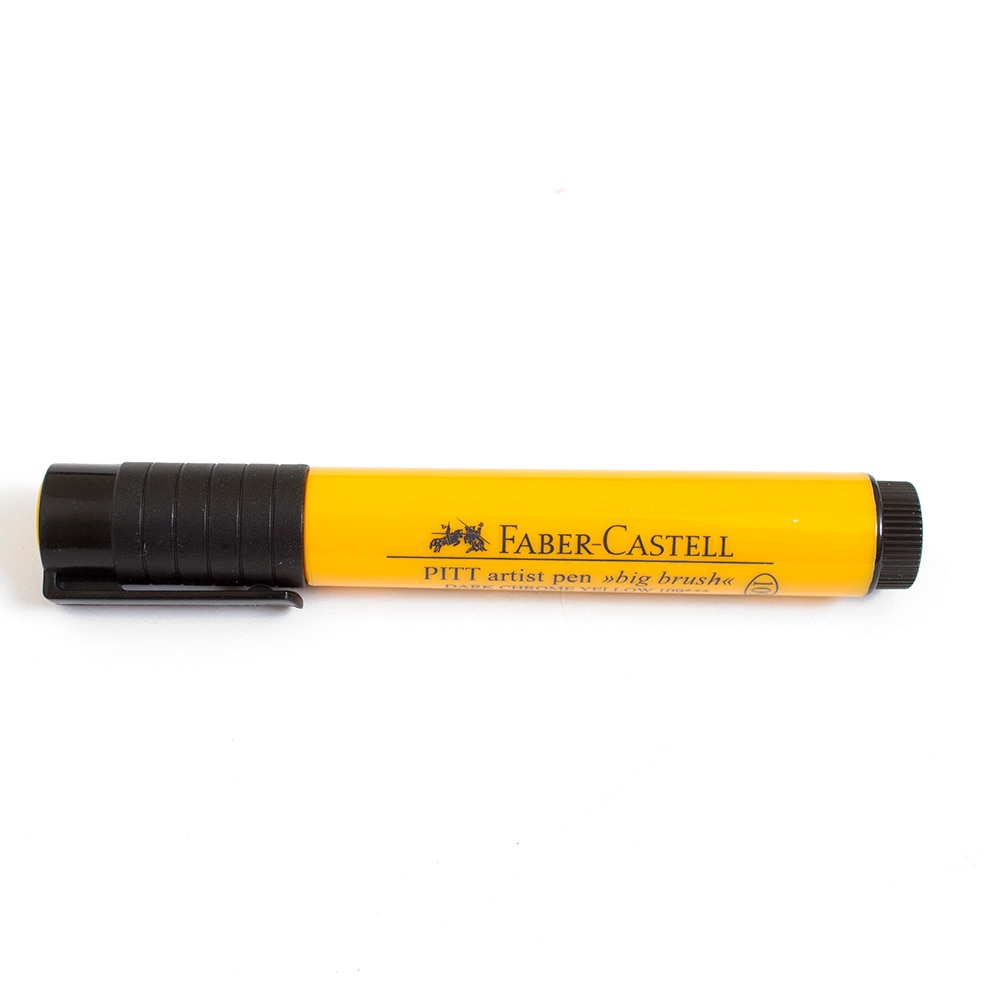 Faber Castell, Pitt, Artist, Big, Brush Pen, Dark Chrome Yellow